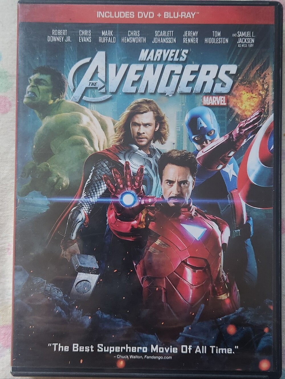 🎞 *** 4/15 ***🎞 Marvel The Avengers DVD + Blu-ray